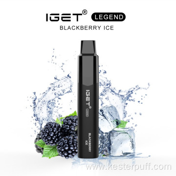 IGET LEGEND 4000 Puffs Disposable Vape Blueberry Ice